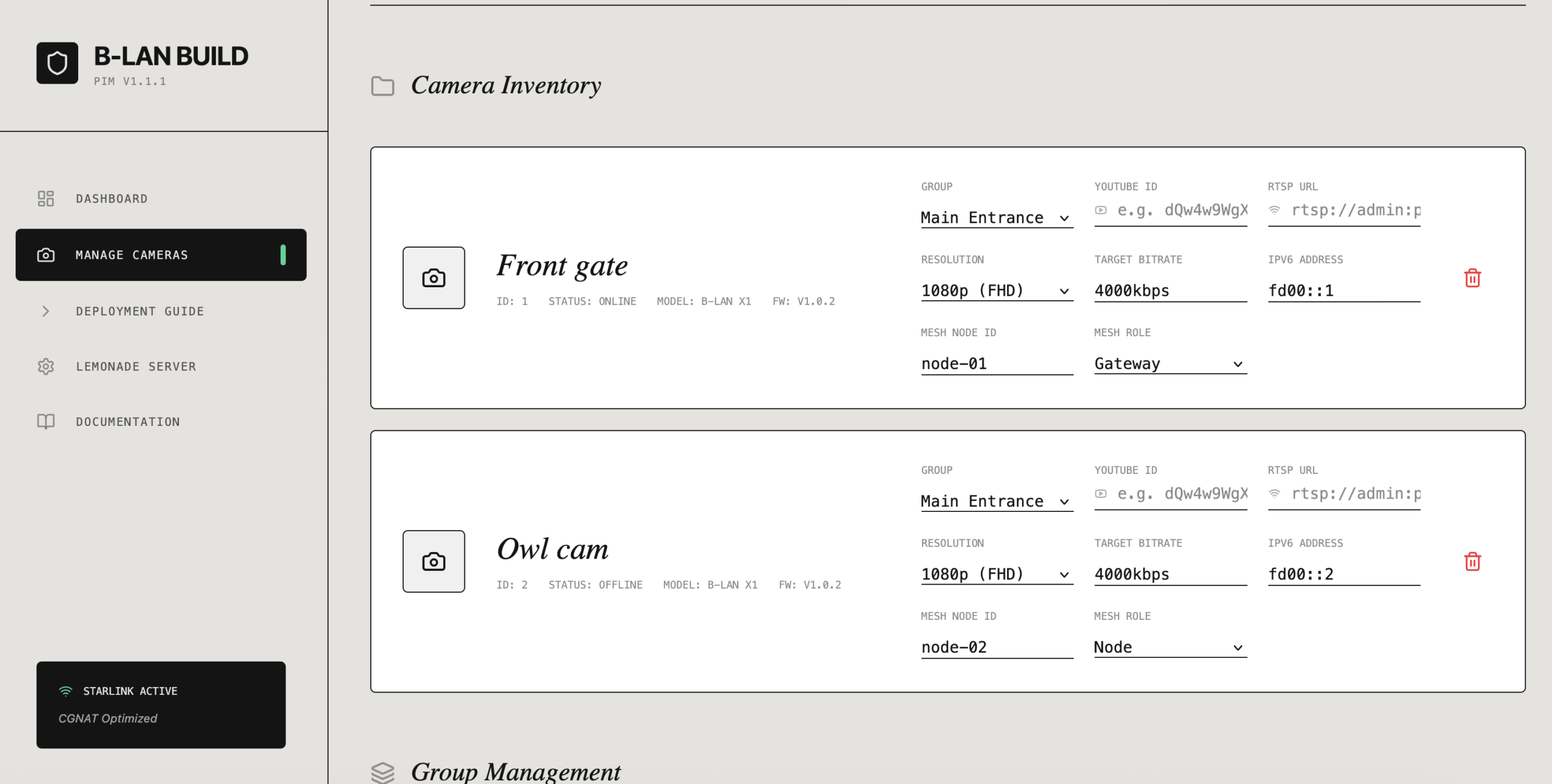 B-lan Build screenshot #1